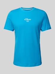 T-Shirt mit Label-Print von s.Oliver RED LABEL Blau - 31