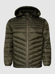 PLUS SIZE gewatteerd jack met labelpatch, model 'Puffer' van Jack & Jones Plus Groen - 15