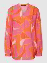 Blouse met V-hals en opstaande kraag van Betty Barclay Roze - 31