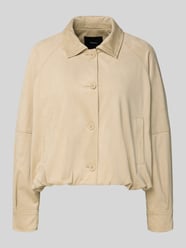 Jas met knoopsluiting en steekzakken model 'Nayomi' van someday. Beige - 33