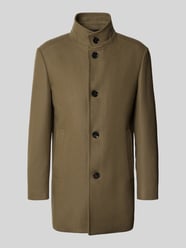 Regular fit lange jas met opstaande kraag, model 'Finchley' van Strellson - 36