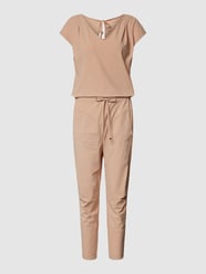 Jumpsuit met steekzakken opzij, model 'GIRA JUMPY' van Raffaello Rossi Beige - 20