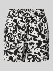 Szorty o kroju regular fit z czystej wiskozy model 'BARRI' od PIECES - 2