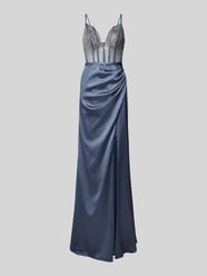 Abendkleid mit Strasssteinbesatz von Luxuar - 41