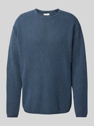 Strickpullover mit Rollsaum Modell 'RYAN' von Redefined Rebel Blau - 8