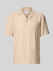 Modern Fit Freizeithemd mit Strukturmuster von Lindbergh Beige - 44