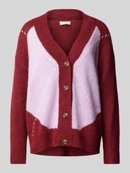 Sweter rozpinany z prążkowanymi ściągaczami od s.Oliver RED LABEL Czerwony - 10