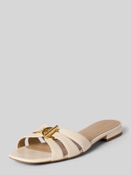 Instappers van echt leer model 'BLAIKE SLIDE' van Lauren Ralph Lauren - 8