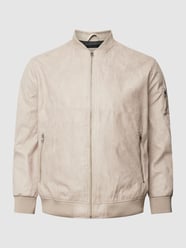 PLUS SIZE Jacke mit seitlichen Eingrifftaschen Modell 'ROCKY' von Jack & Jones Plus Beige - 40