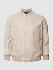 PLUS SIZE Jacke mit seitlichen Eingrifftaschen Modell 'ROCKY' von Jack & Jones Plus Beige - 48