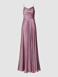 Cocktailkleid mit Wasserfall-Ausschnitt von TROYDEN COLLECTION Lila - 46