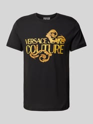 T-Shirt mit Rundhalsausschnitt von Versace Jeans Couture Schwarz - 45