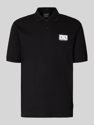 koszulka polo o kroju regular fit z listwą guzikową od Armani Exchange - 12