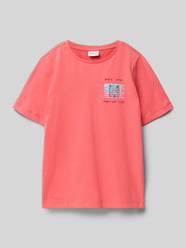 męski t-shirt o kroju regular fit z czystej bawełny od s.Oliver RED LABEL - 28