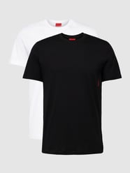 T-shirt met logoprint in een set van 2 stuks van HUGO Grijs / zwart - 16