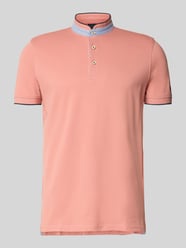 Koszulka polo o kroju regular fit z czystej bawełny ze stójką od Christian Berg Men - 23