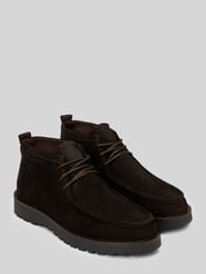 Boots aus Rindsvelours mit Profilsohle von Marc O'Polo - 46