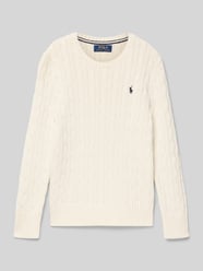 Gebreide pullover met ribboorden van Polo Ralph Lauren Teens - 8