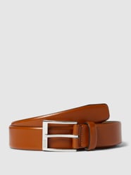 Ledergürtel mit Dornschließe in metallic Modell 'ELLOY' von BOSS Braun - 37
