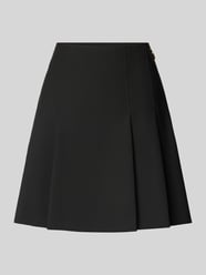 A-Linie Faltenrock mit Label-Zipper Modell 'ROBALLO' von HUGO - 4