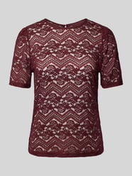 Regular Fit Blusenshirt mit Strukturmuster von ICHI Bordeaux - 1