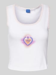 Crop Top mit Label-Print Modell 'Delarina' von HUGO Blue - 9