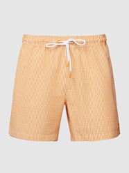 Badehose mit Streifenmuster Modell 'PEDRO BAY' von Esprit Orange - 15