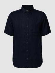 Linnen overhemd met borstzak van s.Oliver RED LABEL Blauw - 8