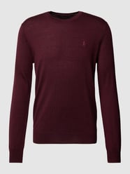 Gebreide pullover met labelstitching van Polo Ralph Lauren Rood - 2