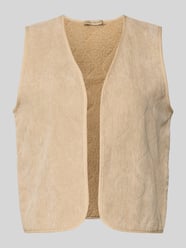 Relaxed fit gilet in ribcordlook, model 'Bindi' van Soyaconcept Beige - 28