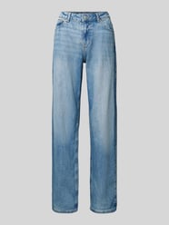 Straight Fit Jeans im 5-Pocket-Design von Review Blau - 45