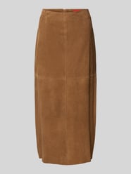 Midi-Rock aus echtem Ziegenleder Modell 'GUELFI' von MAX&Co. - 15