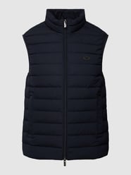 Daunenweste mit Logo-Patch Modell 'Basic zip' von Emporio Armani Blau / Türkis - 22