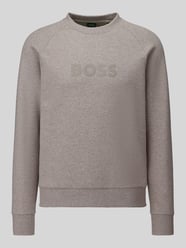 Sweatshirt mit tonalem Logo-Schriftzug Modell 'Salbo' von BOSS Green - 24