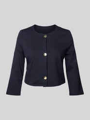 Boxy fit korte blazer in een viscoseriemix van s.Oliver BLACK LABEL - 48