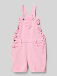 Latzhose w stylu dżinsowym o kroju regular fit od GUESS Fuksjowy - 19