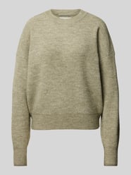 Gebreide pullover met extra brede schouders van Scotch & Soda Groen - 2