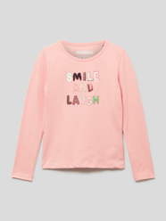 Shirt met lange mouwen en statementprint, model 'LT Sep' van Staccato Roze - 32