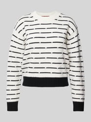 Sweter z dzianiny z fakturowanym wzorem model ‘GETTONE’ od Max Mara Studio - 6
