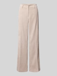 Wide Fit Cordhose mit Bügelfalten Modell 'Amelie' von CAMBIO Beige - 36