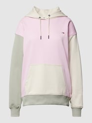 Hoodie in colour-blocking-design van Tommy Jeans Roze - 8