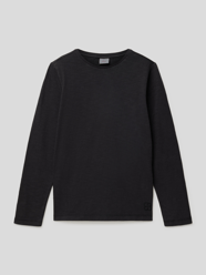 Shirt met lange mouwen en structuurmotief van s.Oliver RED LABEL Grijs / zwart - 22