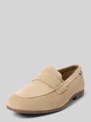 Loafer aus Leder mit Label-Detail Modell 'Tryst' von bugatti Beige - 31