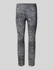 Slim Fit Stoffhose mit elastischem Bund von comma - 36