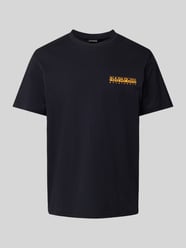 T-Shirt mit Label-Print von Napapijri Schwarz - 18