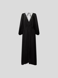 Maxikleid mit V-Ausschnitt von Forte Forte Schwarz - 9