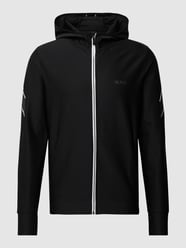 Trainingsjacke mit Label-Schriftzügen Modell 'Sicon Gym' von BOSS Green Grau / Schwarz - 16