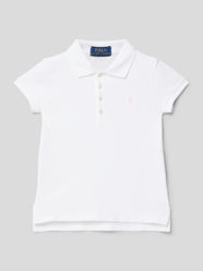 Poloshirt met labelstitching van Polo Ralph Lauren Kids Wit - 48