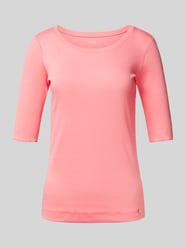 T-Shirt mit Label-Applikation von Marc Cain Pink - 33