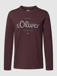 Longsleeve mit Label-Print von s.Oliver RED LABEL Rot - 32